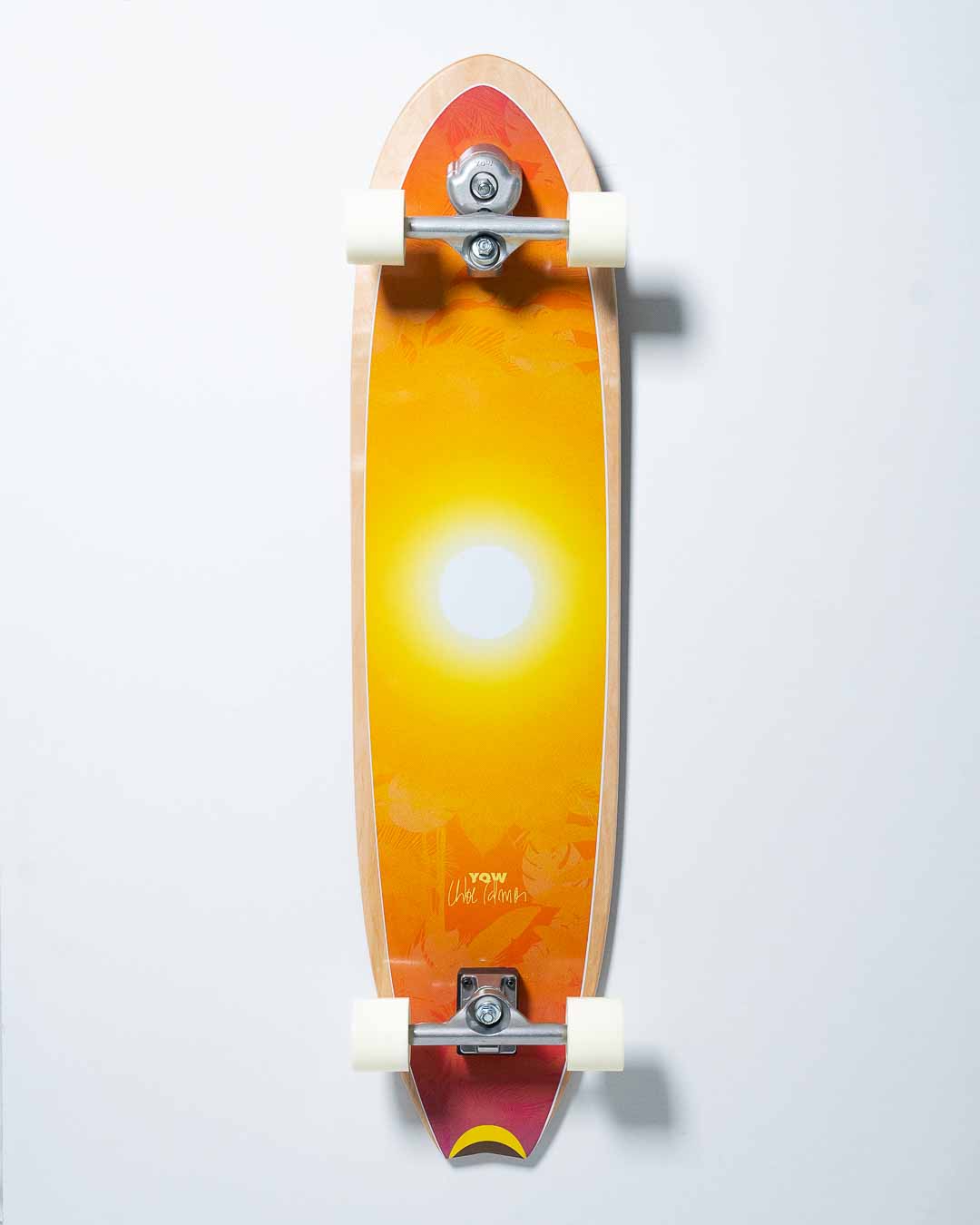 YOW ショートボード イエロー/ホワイト*2 YOW ヤウ サーフ スケートボード コンプリート 29.0inch HOSSEGOR