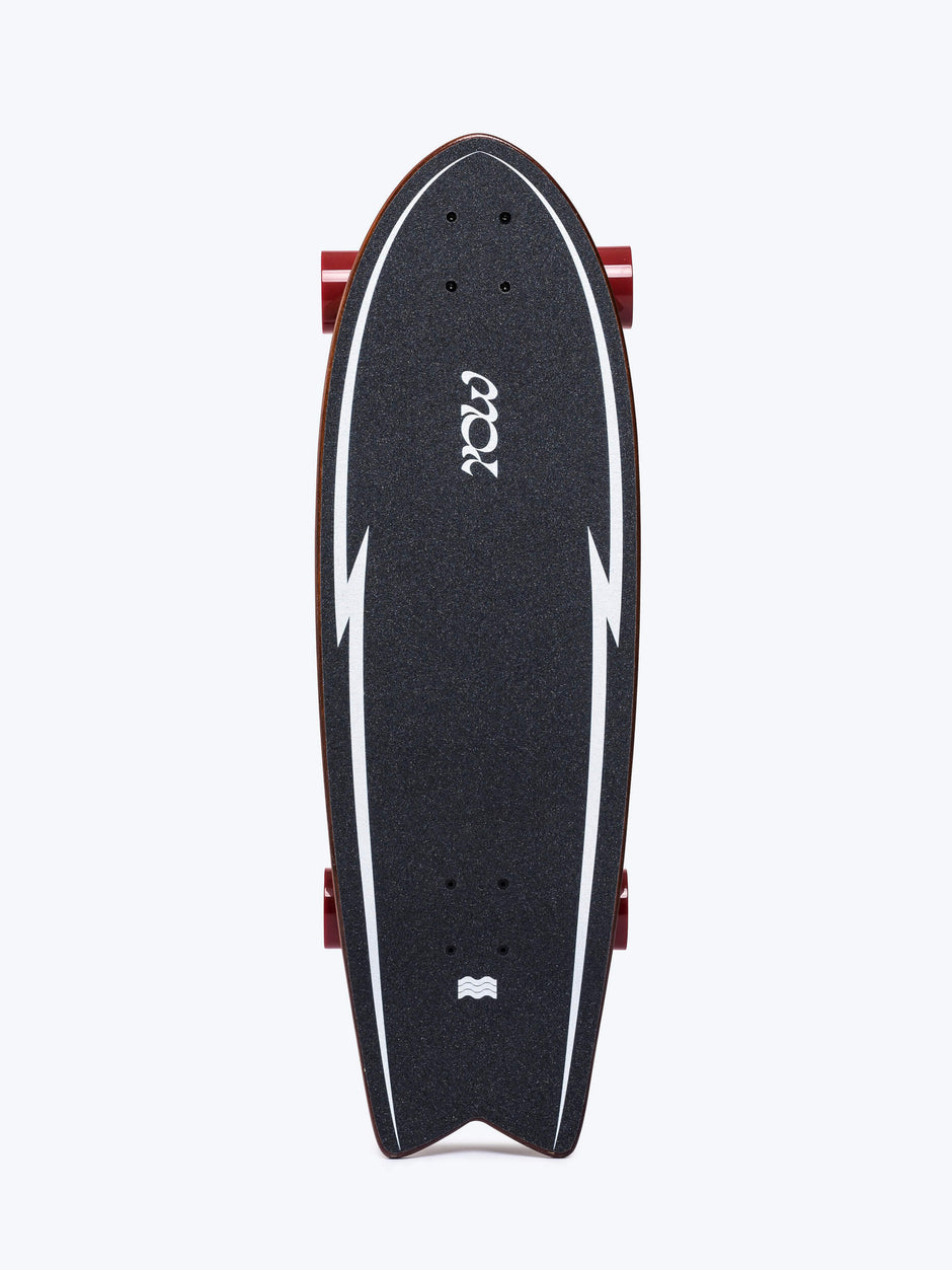 Tabla Surfskate YOW Snappers X Julia Schimautz - 32.5", Madera Arce 7 Capas, Sistema Meraki S5, Ruedas URA 66mm