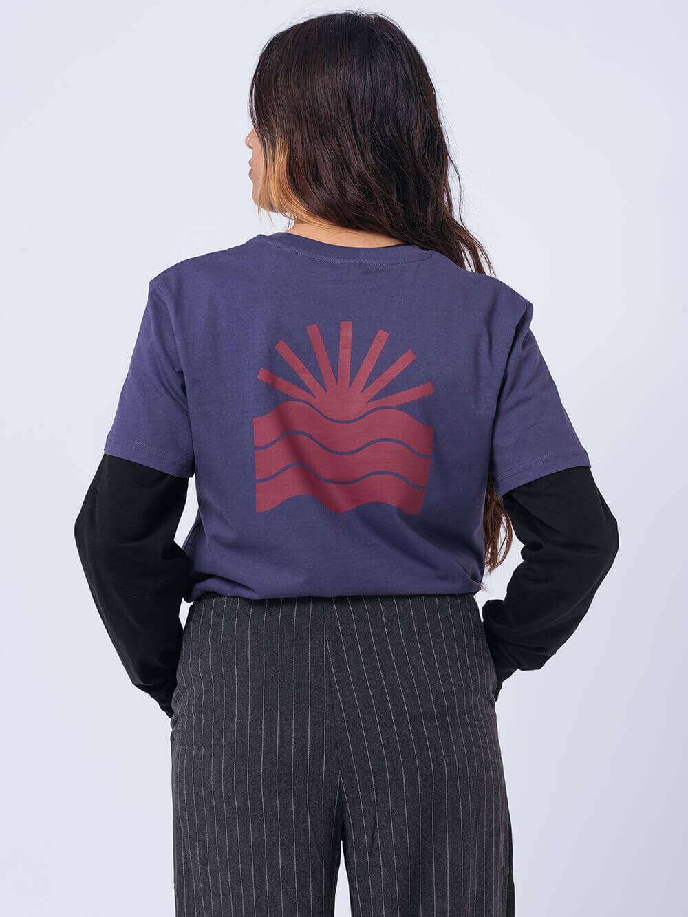 YOW Sunrise Logo Tee Indigo