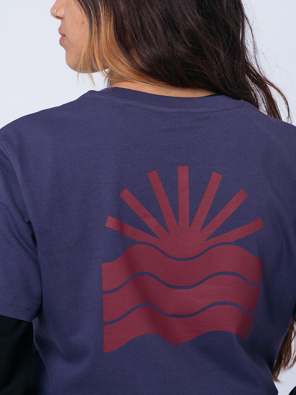 YOW Sunrise Logo Tee Indigo