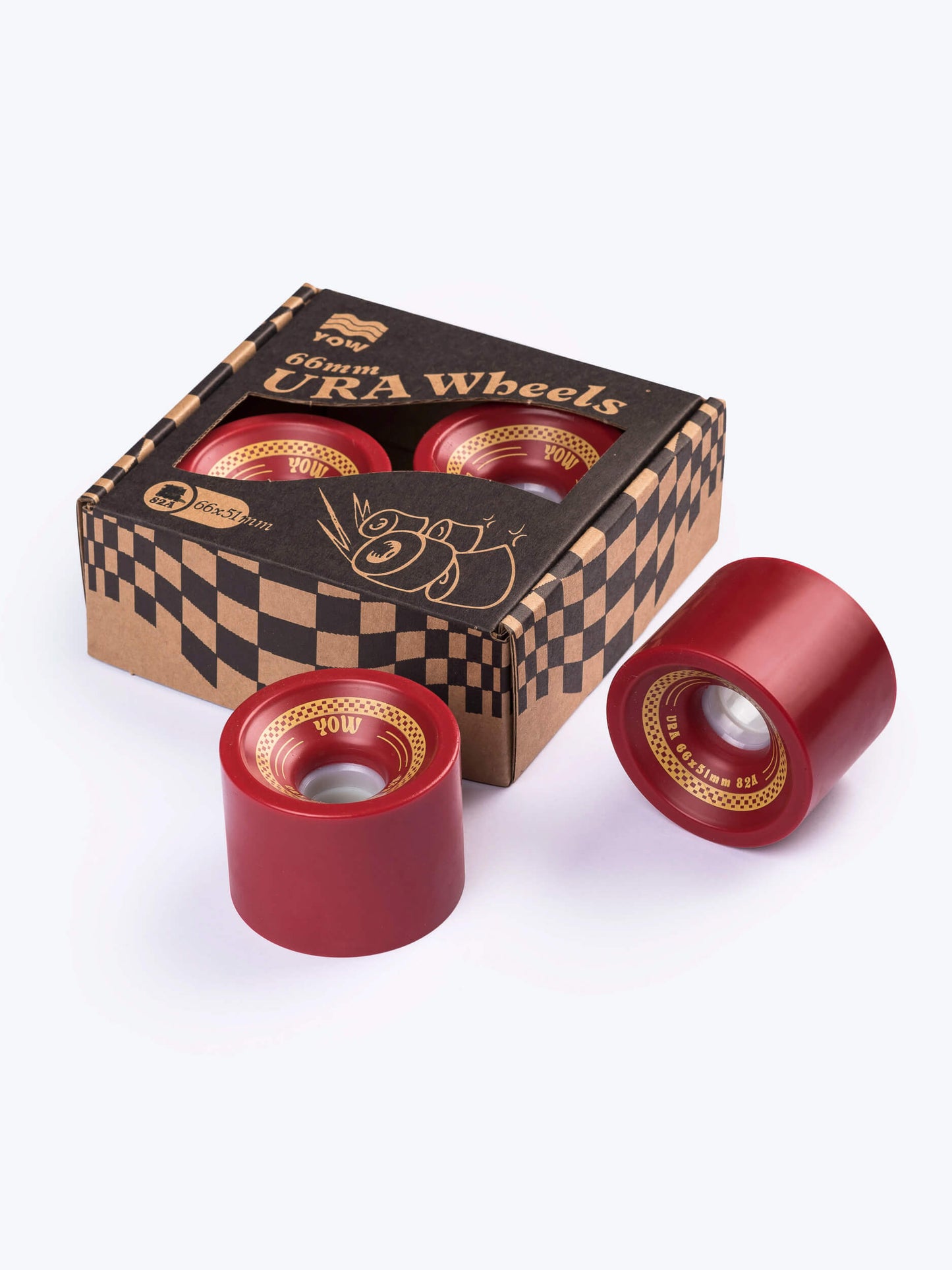 YOW 66x51mm Ketchup 82A Ura Wheels Pack